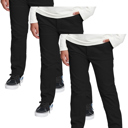 Black & Black & Black 18 3 Pack Boy's Stretch Slim Fit School Uniform Chino Pants
